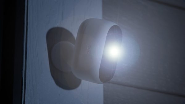 Arlo Spotlight camera at night